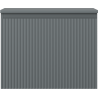 Mexen Rivel armoire de salle de bain sous-lavabo 60 cm avec plateau, 1 tiroir, rainurée, graphite mat - 91A20-06047-1-BFC66