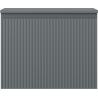 Mexen Rivel meuble de salle de bain sous lavabo 60 cm avec plateau, 1 tiroir, rainuré, graphite mat - 91A20-06047-1-BFC66