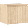 Mexen Rivel meuble de salle de bain sous lavabo 60 cm avec plateau, 1 tiroir, rainuré, chêne - 91A20-06047-1-BFC81