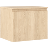 Mexen Rivel meuble de salle de bain sous-vasque 60 cm avec plateau, 1 tiroir, rainuré, chêne - 91A20-06047-1-BFC81