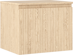 Mexen Rivel meuble de salle de bain sous lavabo 60 cm avec plateau, 1 tiroir, rainuré, chêne - 91A20-06047-1-BFC81