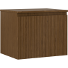 Mexen Rivel armoire de salle de bain sous-lavabo 60 cm avec plateau, 1 tiroir, rainuré, noyer - 91A20-06047-1-BFC86