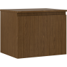 Mexen Rivel armoire de salle de bain sous lavabo 60 cm avec plateau, 1 tiroir, rainurée, noyer - 91A20-06047-1-BFC86
