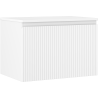 Mexen Rivel meuble de salle de bain sous-vasque 70 cm avec plateau, 1 tiroir, rainuré, blanc mat - 91A20-07047-1-BFC01