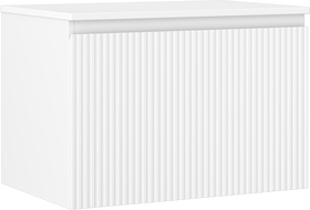 Mexen Rivel meuble de salle de bains sous lavabo 70 cm avec plateau, 1 tiroir, rainuré, blanc mat - 91A20-07047-1-BFC01