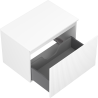Mexen Rivel meuble de salle de bains sous lavabo 70 cm avec plateau, 1 tiroir, rainuré, blanc mat - 91A20-07047-1-BFC01