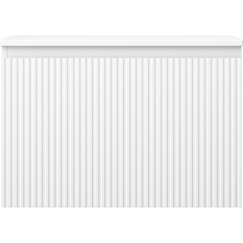 Mexen Rivel meuble de salle de bains sous lavabo 70 cm avec plateau, 1 tiroir, rainuré, blanc mat - 91A20-07047-1-BFC01