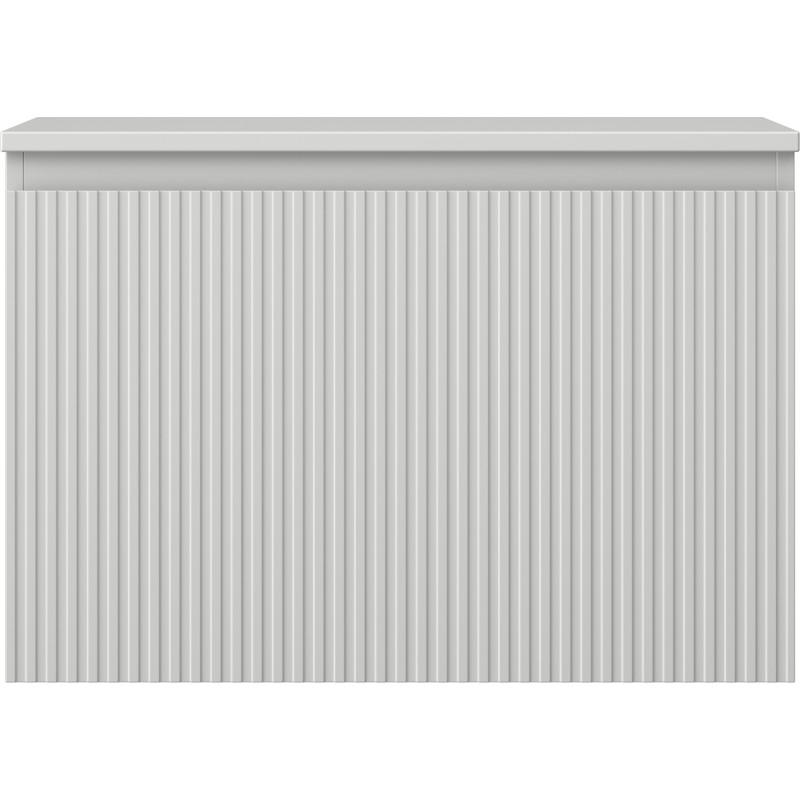 Mexen Rivel armoire de salle de bain sous lavabo 70 cm avec plateau, 1 tiroir, cannelé, gris mat - 91A20-07047-1-BFC62