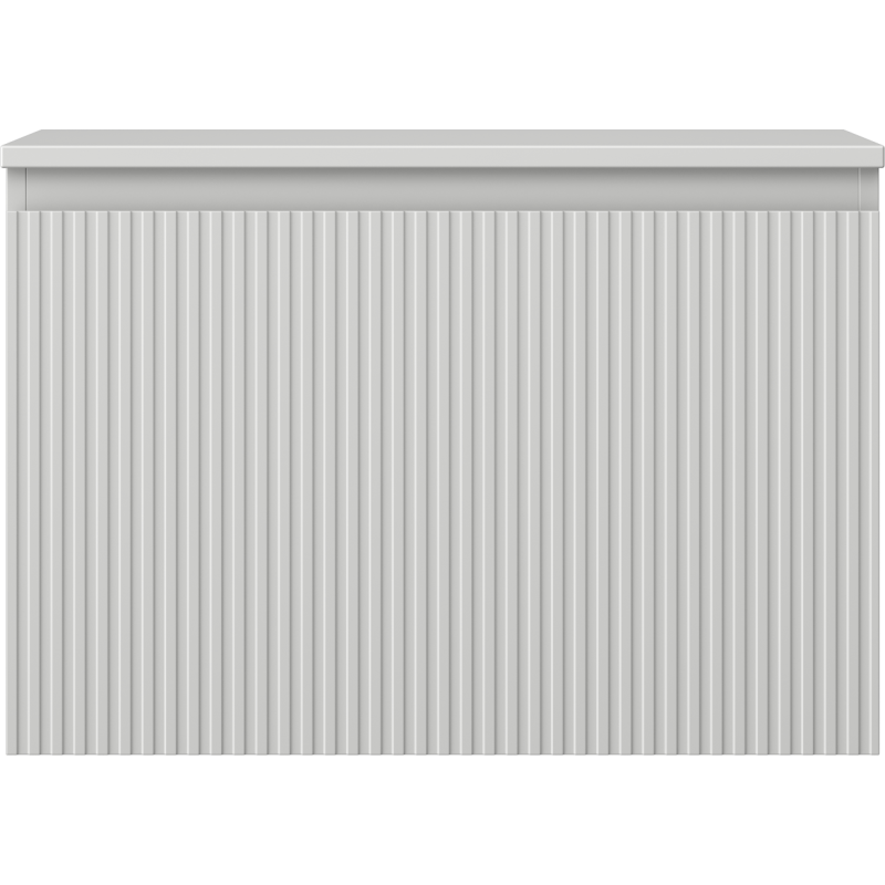Mexen Rivel meuble de salle de bain sous lavabo 70 cm avec plateau, 1 tiroir, rainuré, gris mat - 91A20-07047-1-BFC62