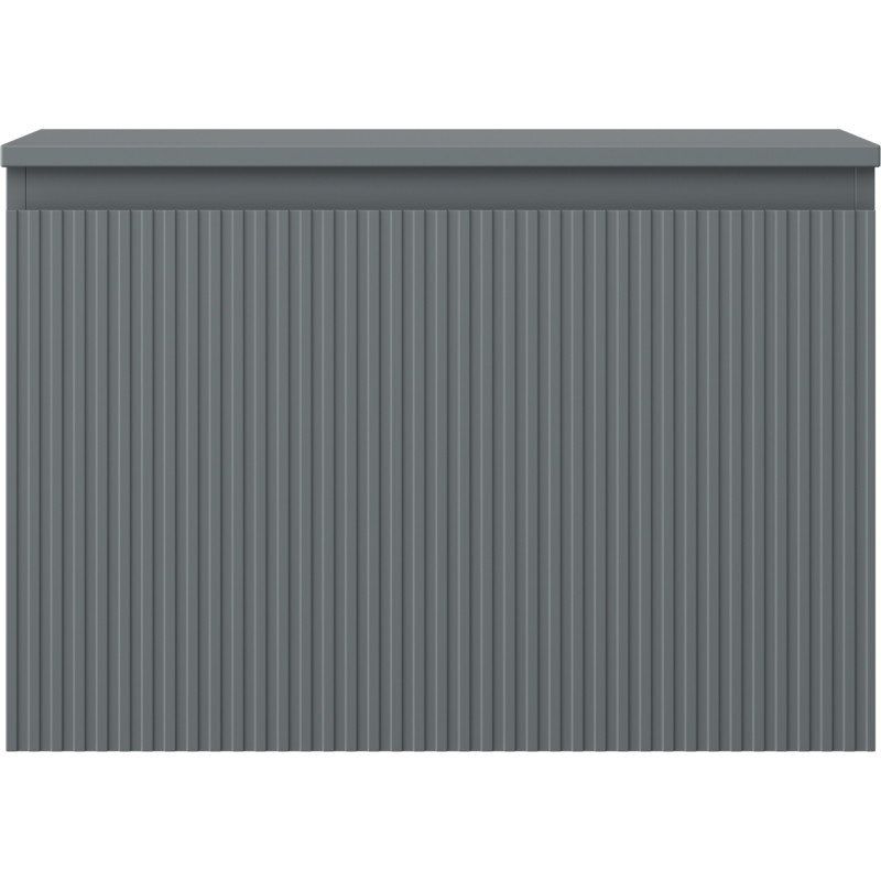Mexen Rivel armoire de salle de bain sous-lavabo 70 cm avec plateau, 1 tiroir, rainuré, graphite mat - 91A20-07047-1-BFC66