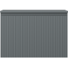 Mexen Rivel meuble de salle de bain sous lavabo 70 cm avec plateau, 1 tiroir, rainuré, graphite mat - 91A20-07047-1-BFC66