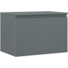 Mexen Rivel meuble de salle de bain sous lavabo 70 cm avec plateau, 1 tiroir, rainuré, graphite mat - 91A20-07047-1-BFC66
