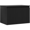 Mexen Rivel armoire de salle de bain sous-vasque 70 cm avec plateau, 1 tiroir, rainuré, noir mat - 91A20-07047-1-BFC71