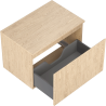 Mexen Rivel meuble de salle de bain sous-vasque 70 cm avec plateau, 1 tiroir, rainuré, chêne - 91A20-07047-1-BFC81