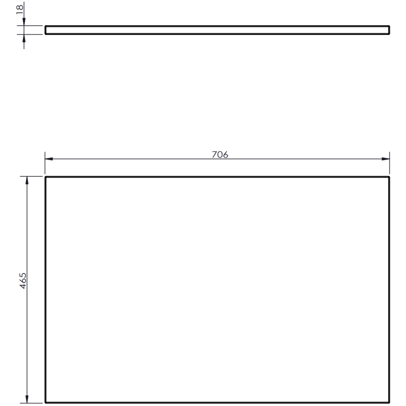 Mexen Rivel meuble de salle de bain sous-vasque 70 cm avec plateau, 1 tiroir, rainuré, chêne - 91A20-07047-1-BFC81
