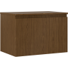Mexen Rivel meuble de salle de bain sous lavabo 70 cm avec plateau, 1 tiroir, rainuré, noyer - 91A20-07047-1-BFC86