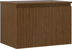 Mexen Rivel meuble de salle de bain sous lavabo 70 cm avec plateau, 1 tiroir, rainuré, noyer - 91A20-07047-1-BFC86