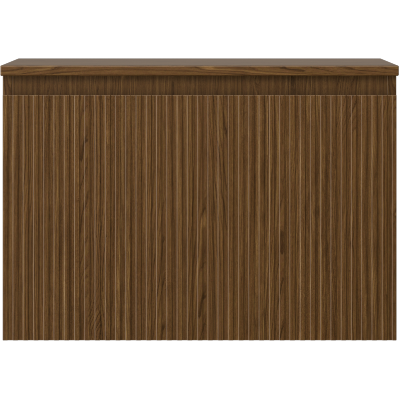 Mexen Rivel meuble de salle de bain sous lavabo 70 cm avec plateau, 1 tiroir, rainuré, noyer - 91A20-07047-1-BFC86