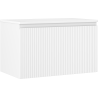 Mexen Rivel meuble de salle de bain sous vasque 80 cm avec plateau, 1 tiroir, rainuré, blanc mat - 91A20-08047-1-BFC01