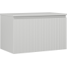 Mexen Rivel meuble de salle de bain sous lavabo 80 cm avec plateau, 1 tiroir, rainuré, gris mat - 91A20-08047-1-BFC62