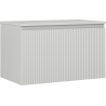 Mexen Rivel meuble de salle de bains sous lavabo 80 cm avec plateau, 1 tiroir, rainuré, gris mat - 91A20-08047-1-BFC62