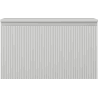 Mexen Rivel meuble de salle de bains sous lavabo 80 cm avec plateau, 1 tiroir, rainuré, gris mat - 91A20-08047-1-BFC62