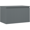 Mexen Rivel meuble de salle de bain sous lavabo 80 cm avec plateau, 1 tiroir, rainuré, graphite mat - 91A20-08047-1-BFC66