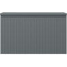 Mexen Rivel meuble de salle de bain sous lavabo 80 cm avec plateau, 1 tiroir, rainuré, graphite mat - 91A20-08047-1-BFC66