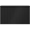 Mexen Rivel meuble de salle de bain sous lavabo 80 cm avec plateau, 1 tiroir, rainuré, noir mat - 91A20-08047-1-BFC71