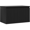 Mexen Rivel meuble de salle de bain sous lavabo 80 cm avec plateau, 1 tiroir, rainuré, noir mat - 91A20-08047-1-BFC71