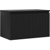 Mexen Rivel meuble de salle de bains sous lavabo 80 cm avec plateau, 1 tiroir, rainuré, noir mat - 91A20-08047-1-BFC71