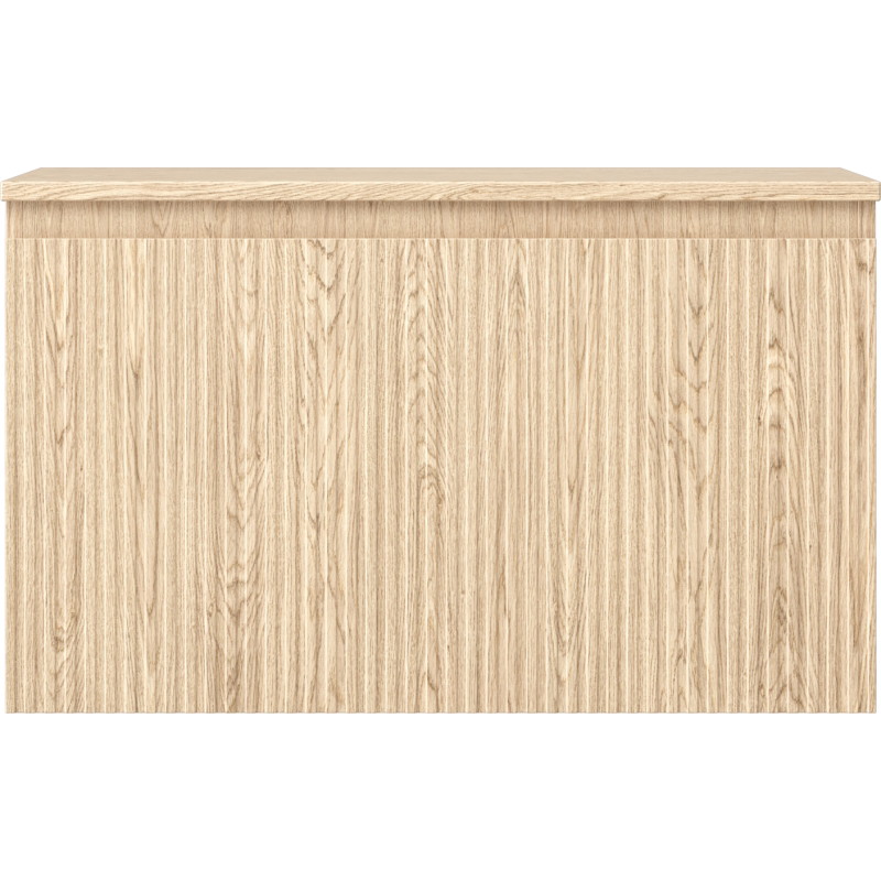 Mexen Rivel meuble de salle de bain sous-lavabo 80 cm avec plateau, 1 tiroir, rainuré, chêne - 91A20-08047-1-BFC81
