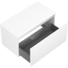 Mexen Rivel armoire de salle de bain sous lavabo 90 cm avec plateau, 1 tiroir, rainurée, blanc mat - 91A20-09047-1-BFC01