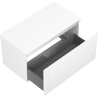 Mexen Rivel meuble de salle de bain sous lavabo 90 cm avec plateau, 1 tiroir, rainuré, blanc mat - 91A20-09047-1-BFC01