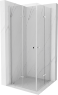 Mexen Lima Duo cabine de douche pliante 80 x 80 cm, transparent, chrome - 856-080-080-02-00
