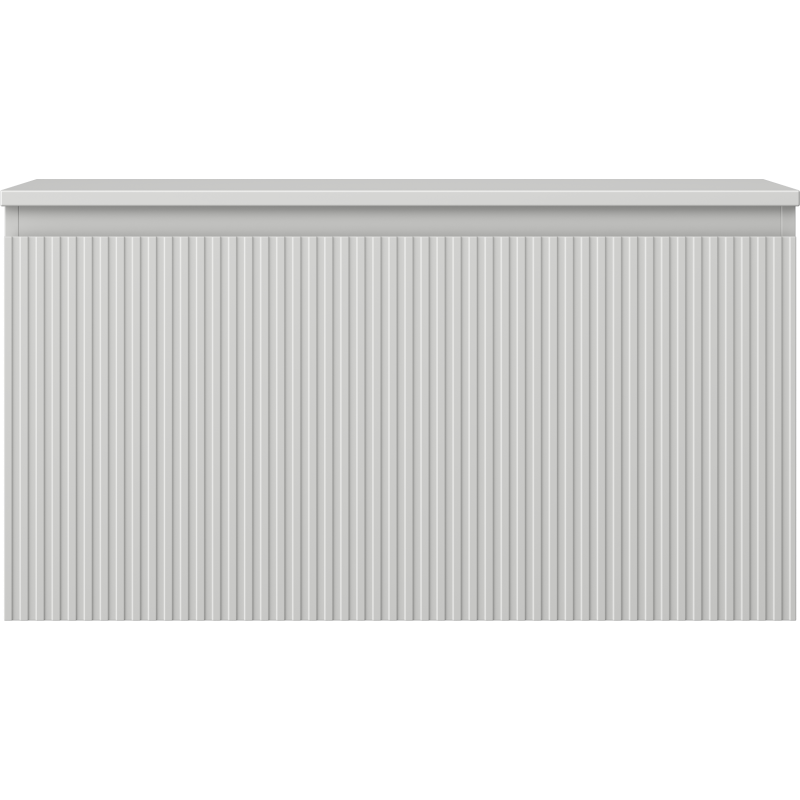 Mexen Rivel meuble de salle de bain sous-lavabo 90 cm avec plateau, 1 tiroir, rainuré, gris mat - 91A20-09047-1-BFC62