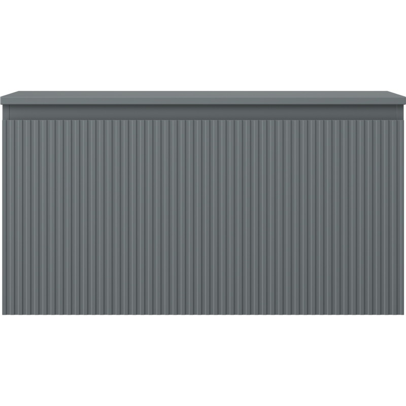 Mexen Rivel meuble de salle de bain sous lavabo 90 cm avec plateau, 1 tiroir, rainuré, graphite mat - 91A20-09047-1-BFC66