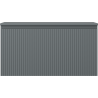 Mexen Rivel meuble de salle de bain sous lavabo 90 cm avec plateau, 1 tiroir, rainuré, graphite mat - 91A20-09047-1-BFC66