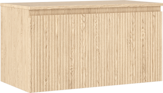 Mexen Rivel meuble de salle de bain sous lavabo 90 cm avec plateau, 1 tiroir, rainuré, chêne - 91A20-09047-1-BFC81