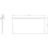 Mexen Rivel meuble de salle de bain sous-vasque 90 cm avec plateau, 1 tiroir, rainuré, chêne - 91A20-09047-1-BFC81