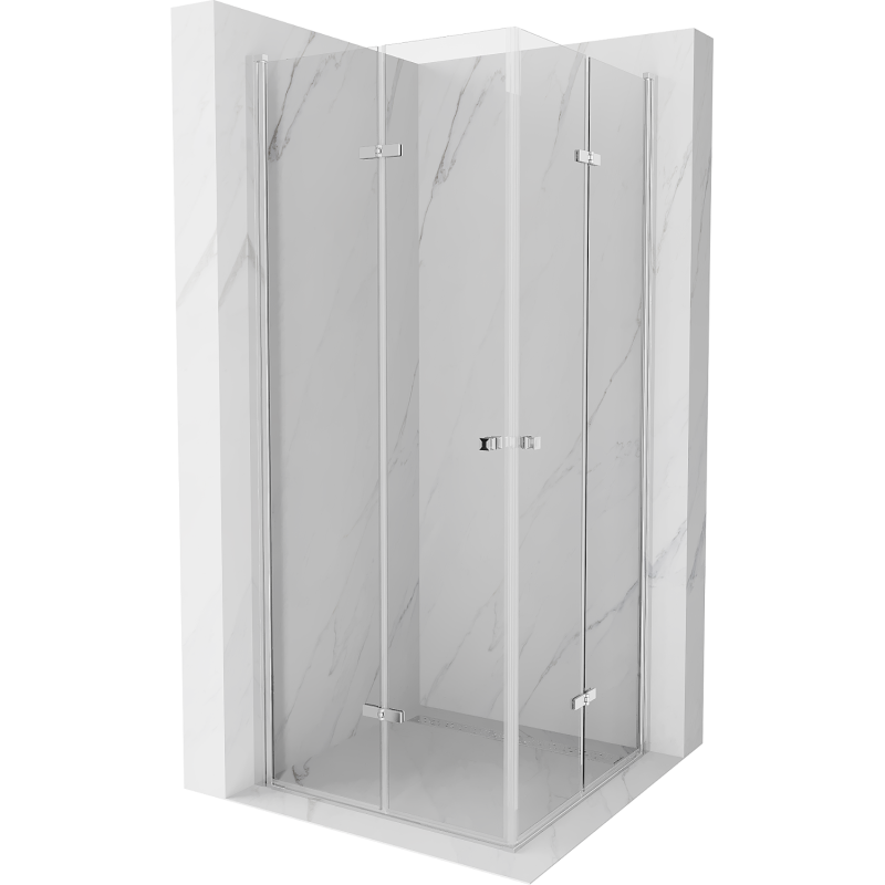 Cabine de douche pliable Mexen Lima Duo 90 x 90 cm, transparent, chrome - 856-090-090-02-00