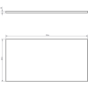 Mexen Rivel meuble de salle de bain sous-lavabo 90 cm avec plateau, 1 tiroir, rainuré, noyer - 91A20-09047-1-BFC86