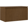 Mexen Rivel armoire de salle de bain sous-lavabo 90 cm avec plan de travail, 1 tiroir, rainurée, noyer - 91A20-09047-1-BFC86