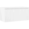 Mexen Rivel meuble de salle de bain sous lavabo 100 cm avec plateau, 1 tiroir, rainuré, blanc mat - 91A20-10047-1-BFC01