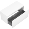 Mexen Rivel meuble de salle de bain sous lavabo 100 cm avec plateau, 1 tiroir, rainuré, blanc mat - 91A20-10047-1-BFC01