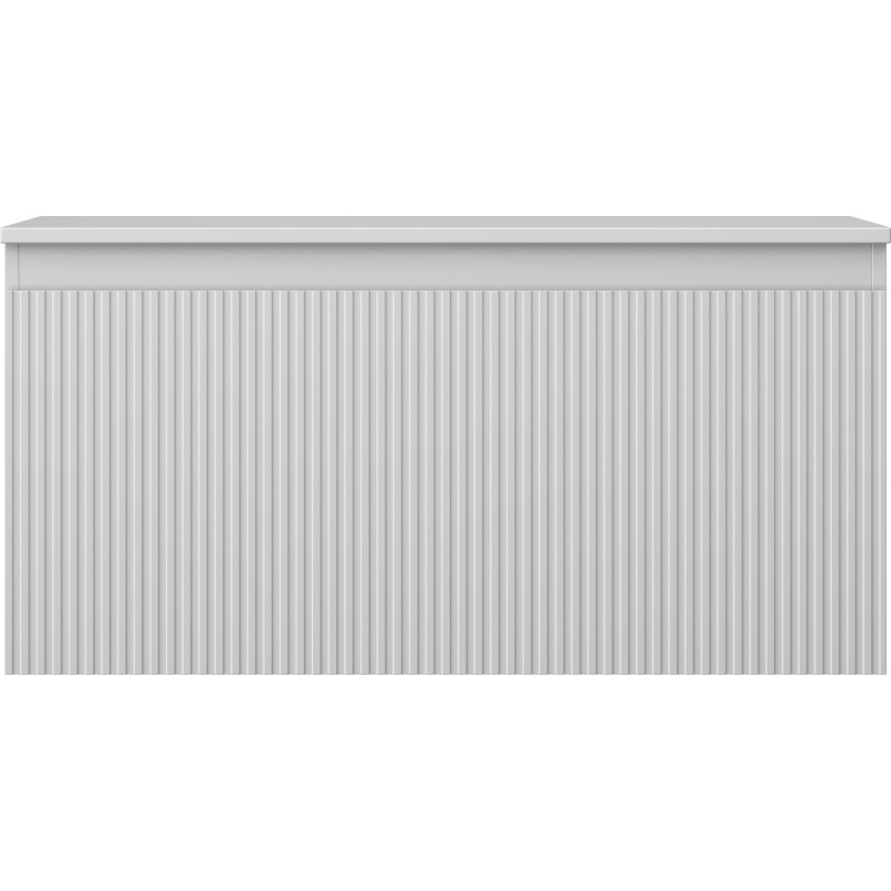 Mexen Rivel meuble de salle de bains sous-lavabo 100 cm avec plateau, 1 tiroir, rainuré, gris mat - 91A20-10047-1-BFC62