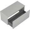 Mexen Rivel meuble de salle de bain sous le lavabo 100 cm avec plateau, 1 tiroir, rainuré, gris mat - 91A20-10047-1-BFC62