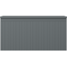 Mexen Rivel meuble de salle de bains sous-vasque 100 cm avec plateau, 1 tiroir, rainuré, graphite mat - 91A20-10047-1-BFC66