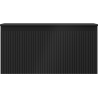 Mexen Rivel meuble de salle de bain sous vasque 100 cm avec plateau, 1 tiroir, rainuré, noir mat - 91A20-10047-1-BFC71