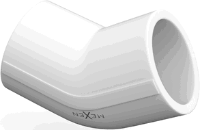Mexen PPR coude à 45° soudé pour tuyaux PPR 32 x 32, PN20 - W97337-3232-00